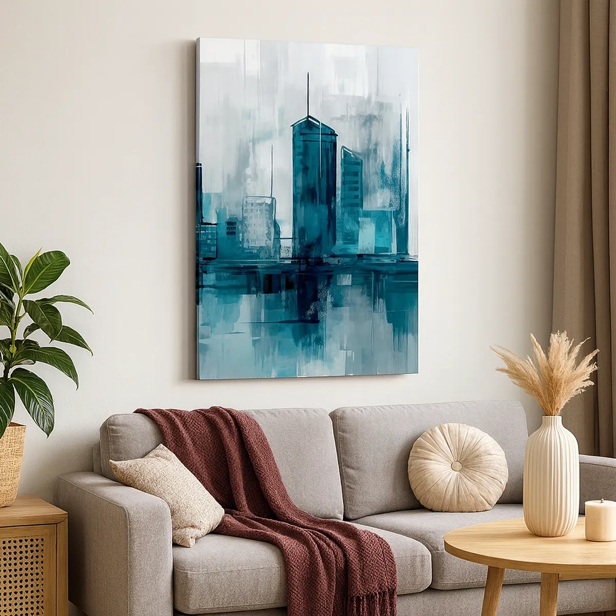 Canvas picture - City in the Colour of Rain - 50x70 cm