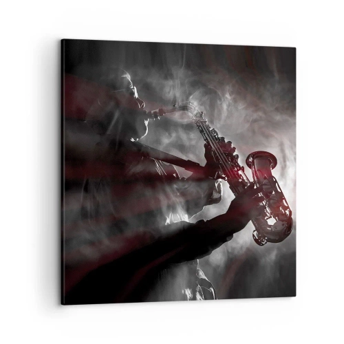 Canvas picture - Lost in the Fog of Jazz - 50x50 cm