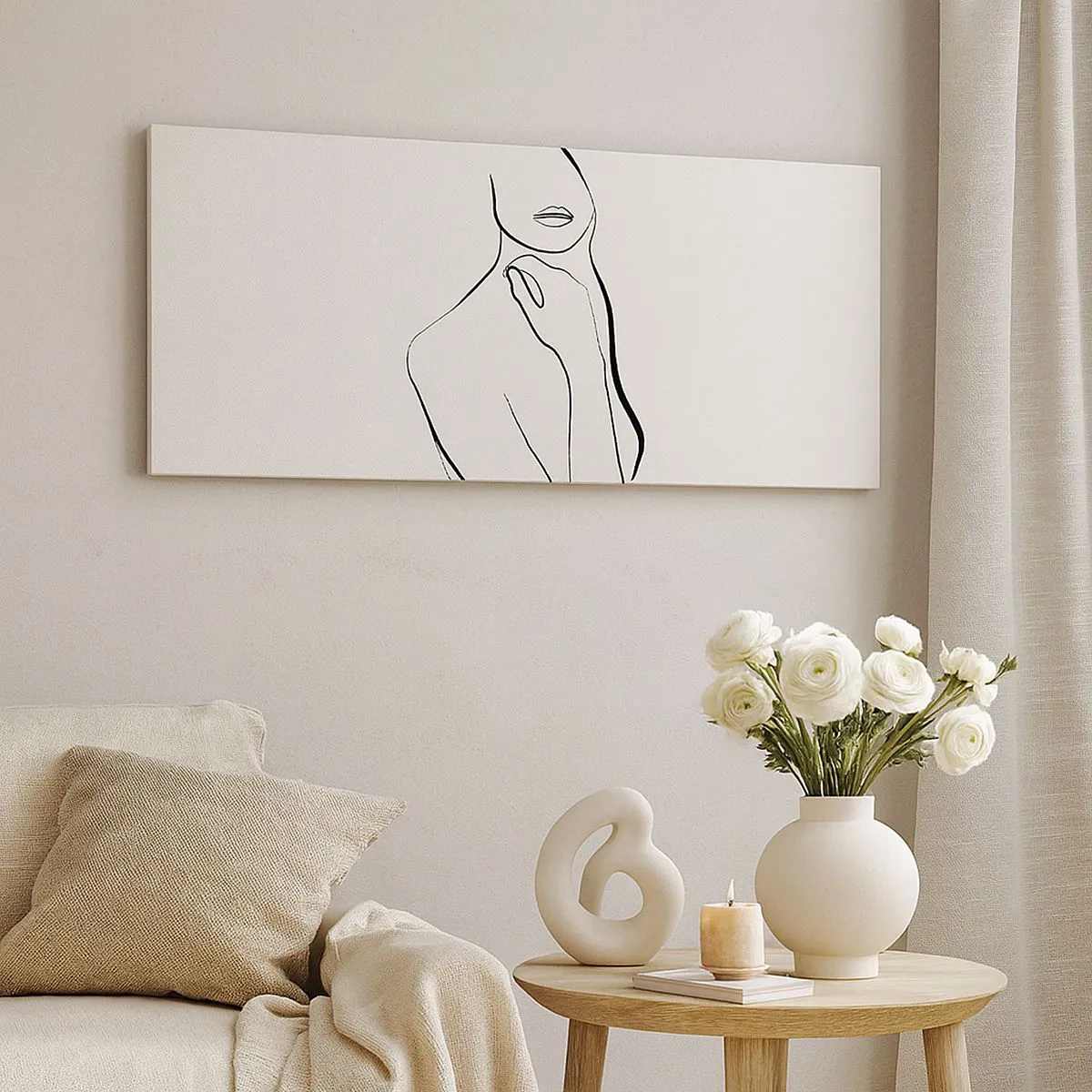 Canvas picture - Wave of Melancholy - 100x40 cm