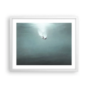 Poster in white frmae - In the Arms of the Ocean - 50x40 cm