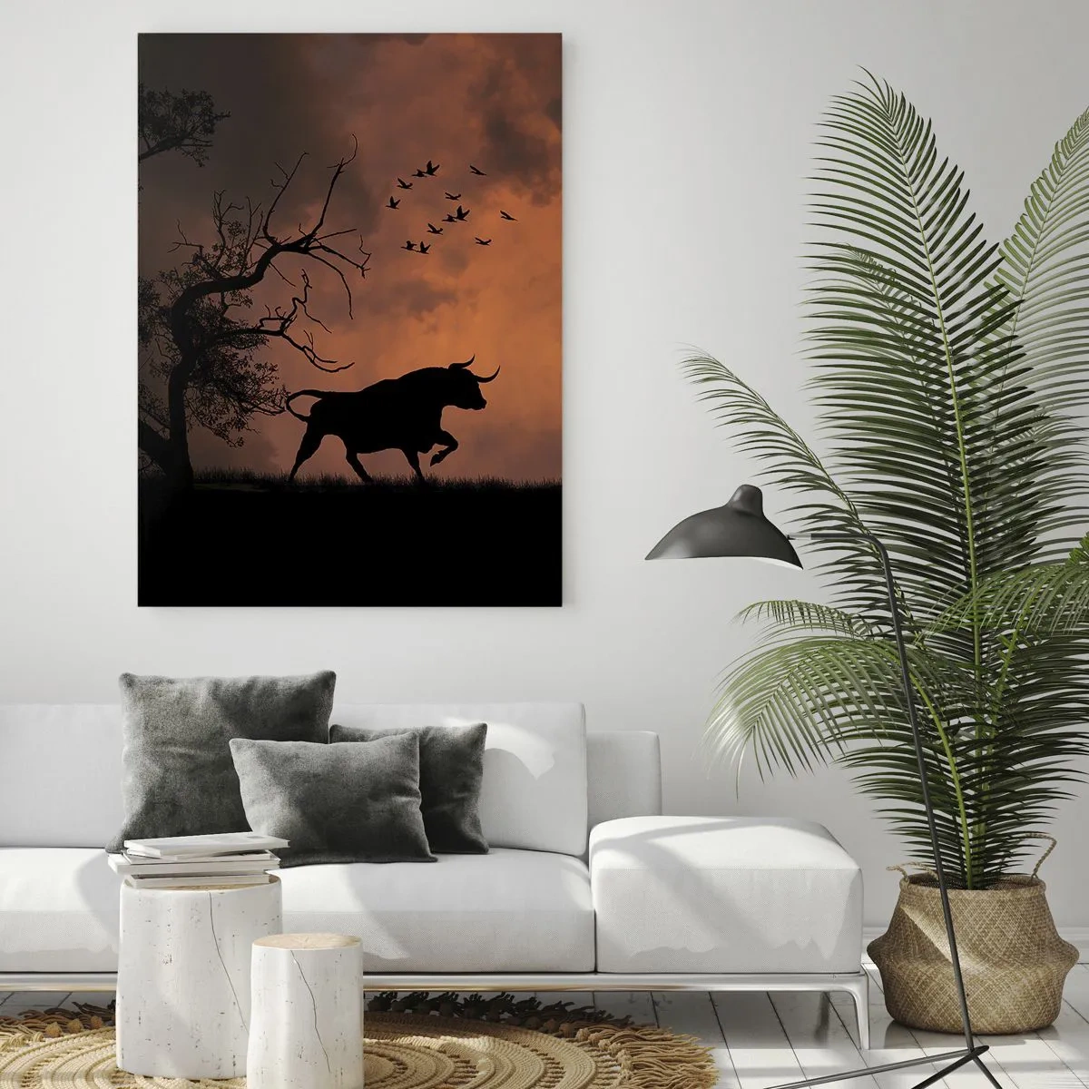 Glass picture - Dramatic Show of Nature - 80x120 cm