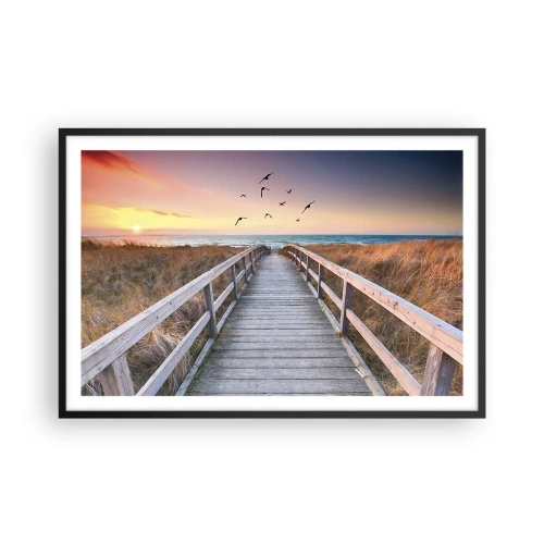 Poster in black frame - Space of Highs - 91x61 cm
