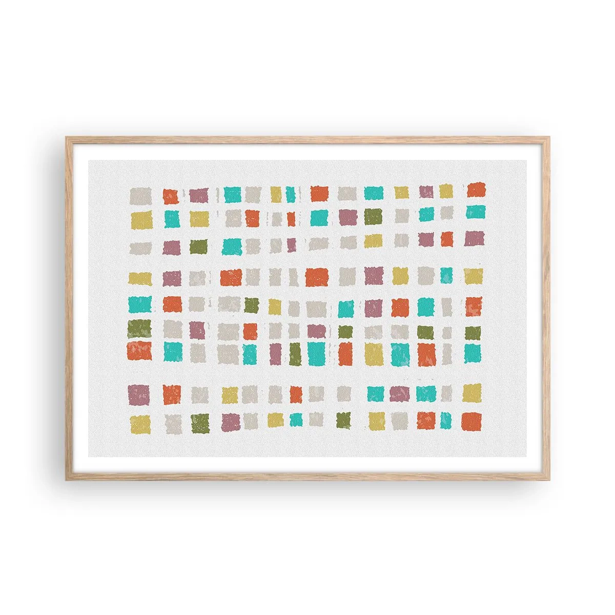 Poster in light oak frame - Unknown Game - 100x70 cm
