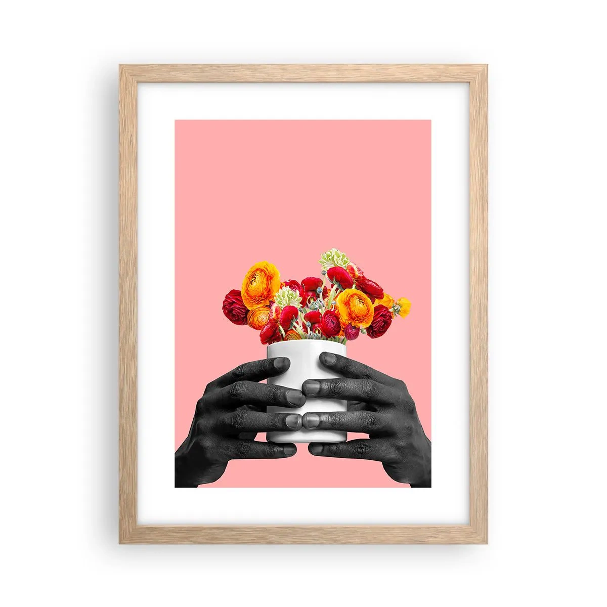 Poster in light oak frame - Apotheosis of Life - 30x40 cm