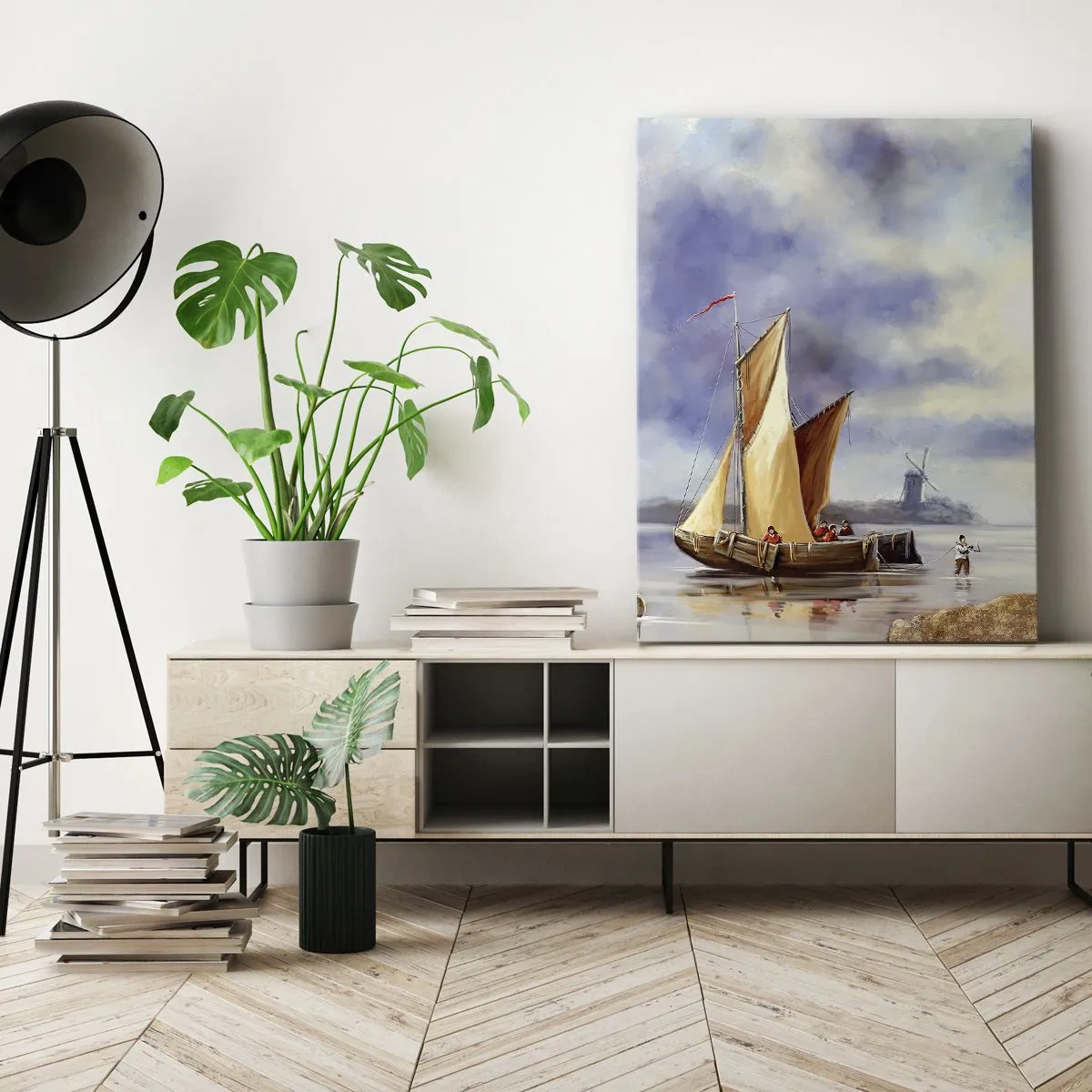 Canvas picture - Return of Sailors - 80x120 cm