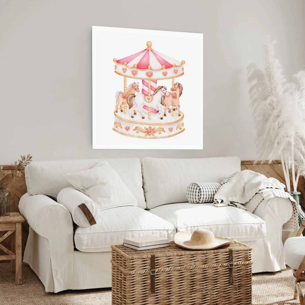 Poster - Sweet World of Childhood - 60x60 cm