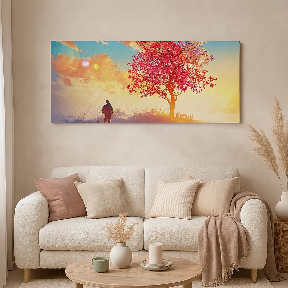 Canvas picture - Pilgrim at Its Goal - 30x30 cm