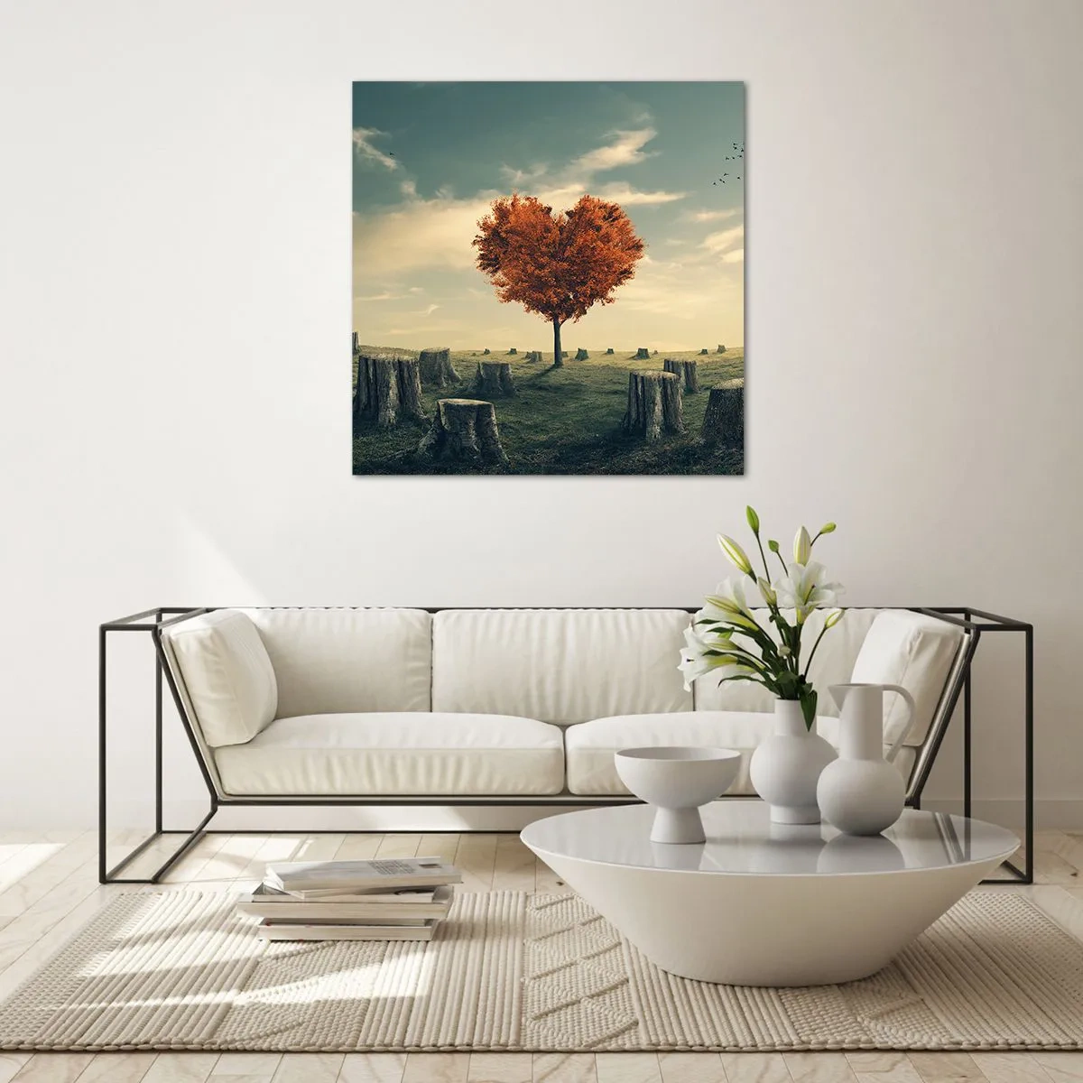 Glass picture - There Is Still Hope - 30x30 cm