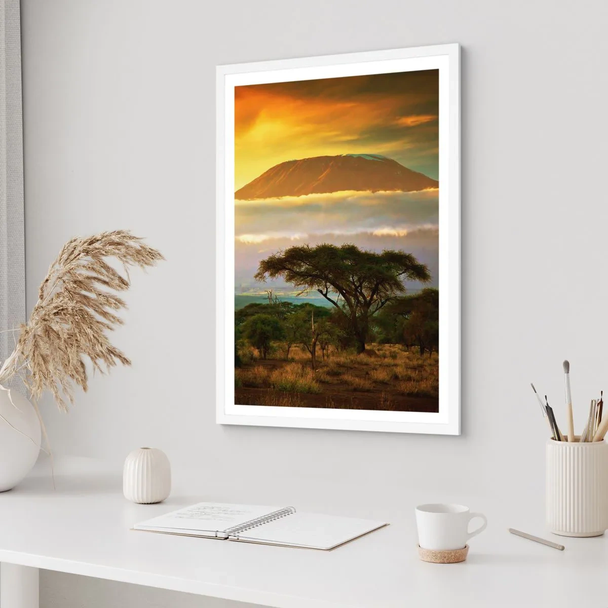 Poster in white frmae - Traveller's Dream - 50x70 cm