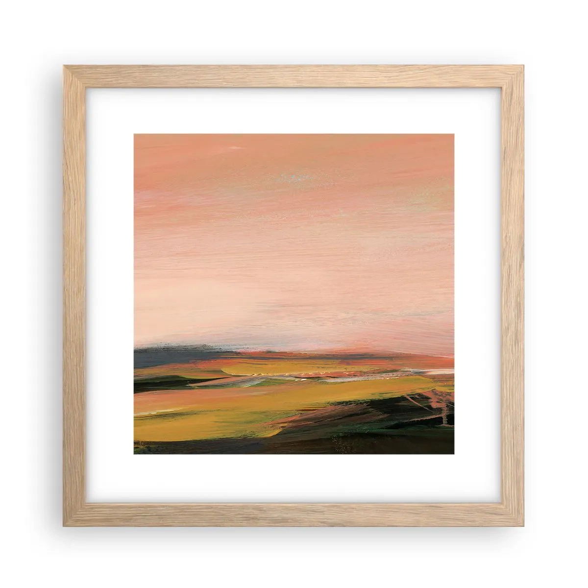 Poster in light oak frame - In Pink Tones - 30x30 cm