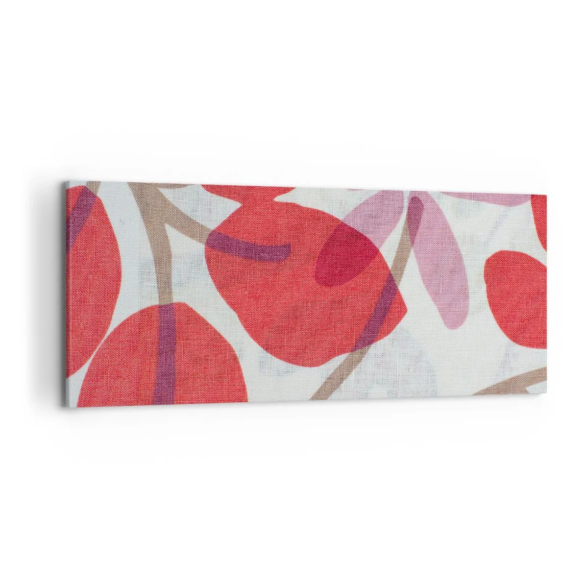 Canvas picture - Flower Composition in Pink - 120x50 cm