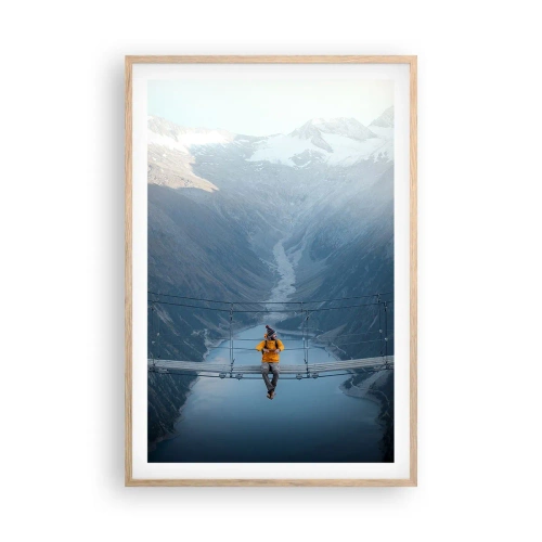 Poster in light oak frame - Suspended in Delight - 61x91 cm