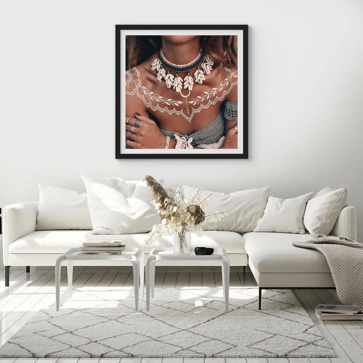 Poster in black frame - Talismans, Rituals of Womanhood - 30x30 cm