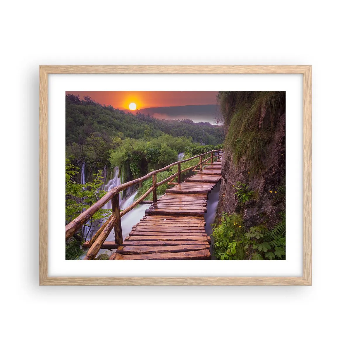 Poster in light oak frame - Unbelievable Beauty - 50x40 cm