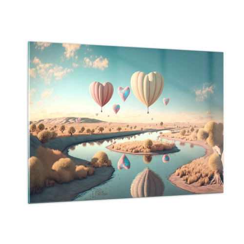 Glass picture - Love Lifts You up - 100x70 cm