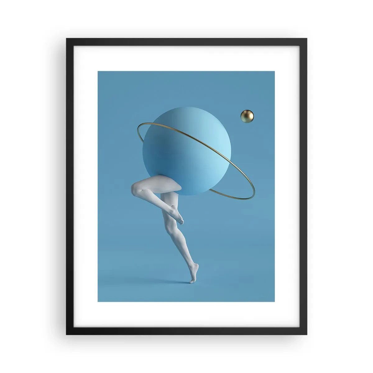 Poster in black frame - And Planets Are Going Crazy - 40x50 cm