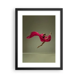 Poster in black frame - Dancing Flame - 30x40 cm
