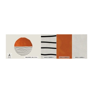 Photo Wallpaper Sample Premium Sand - In Japanese Style - Abstraction, Piece, Minimalism - 100x30 cm