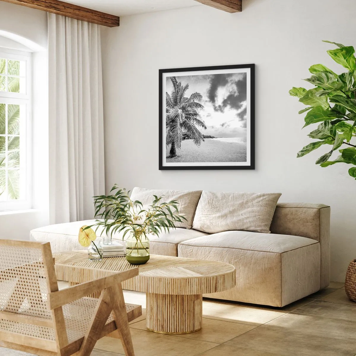 Poster in black frame - When You Miss Loneliness… - 50x50 cm