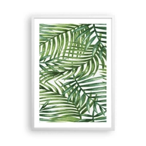 Poster in white frmae - Under the Green Canopy - 50x70 cm