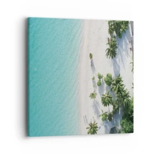Canvas picture - Holidays in Paradise - 40x40 cm