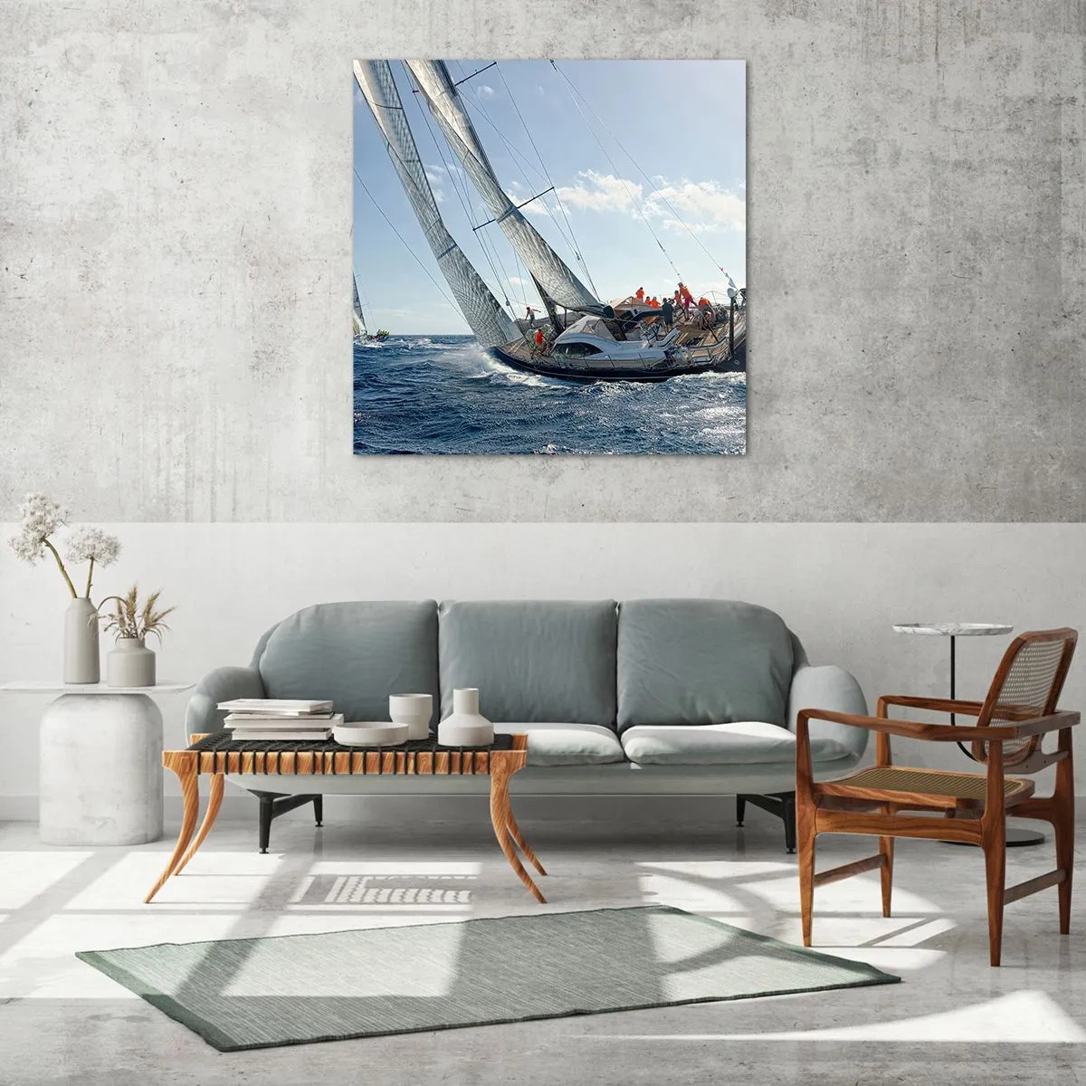 Glass picture - Let the Better Win - 40x40 cm