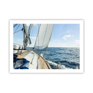 Poster - Ahoy, Adventure - 70x50 cm