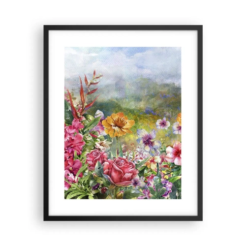 Poster in black frame - Garden which Went Crazy - 40x50 cm