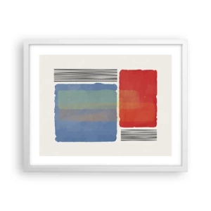 Poster in white frmae - Spirit and Letter of Geometry - 50x40 cm