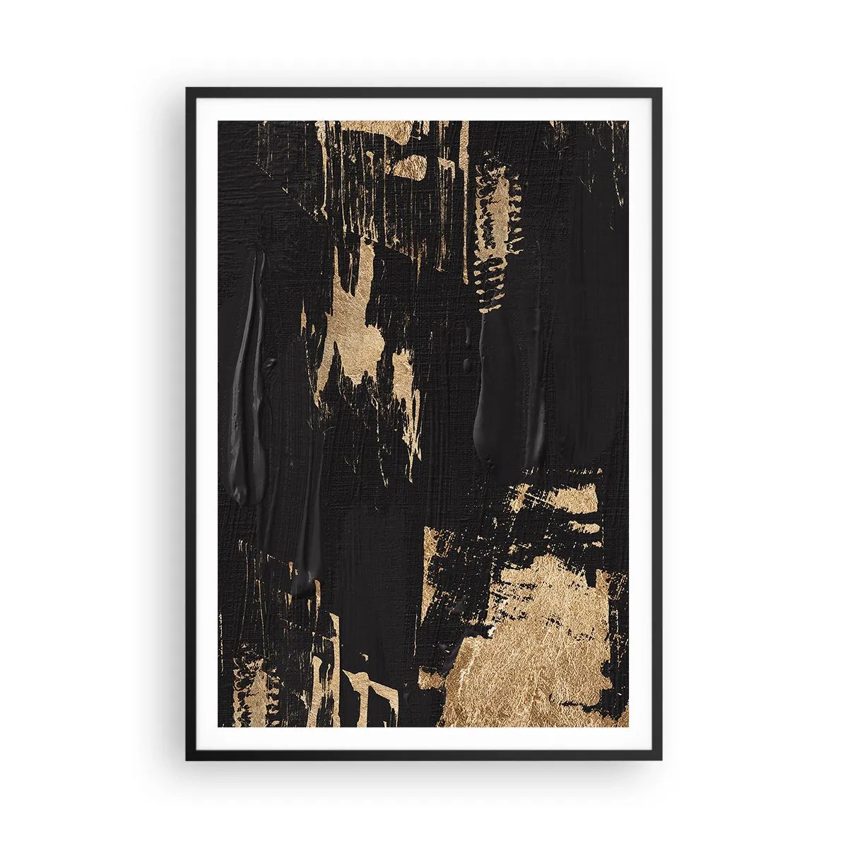 Poster in black frame - Touch Mark - 70x100 cm
