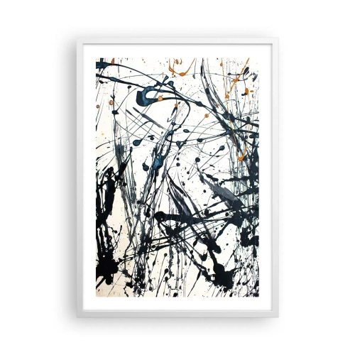 Poster in white frmae - Expressionist Abstract - 50x70 cm