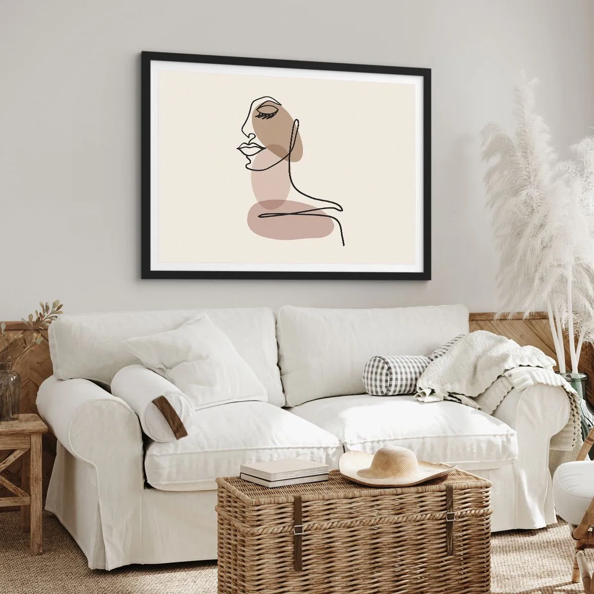 Poster in black frame - Certain Line of Beauty - 91x61 cm
