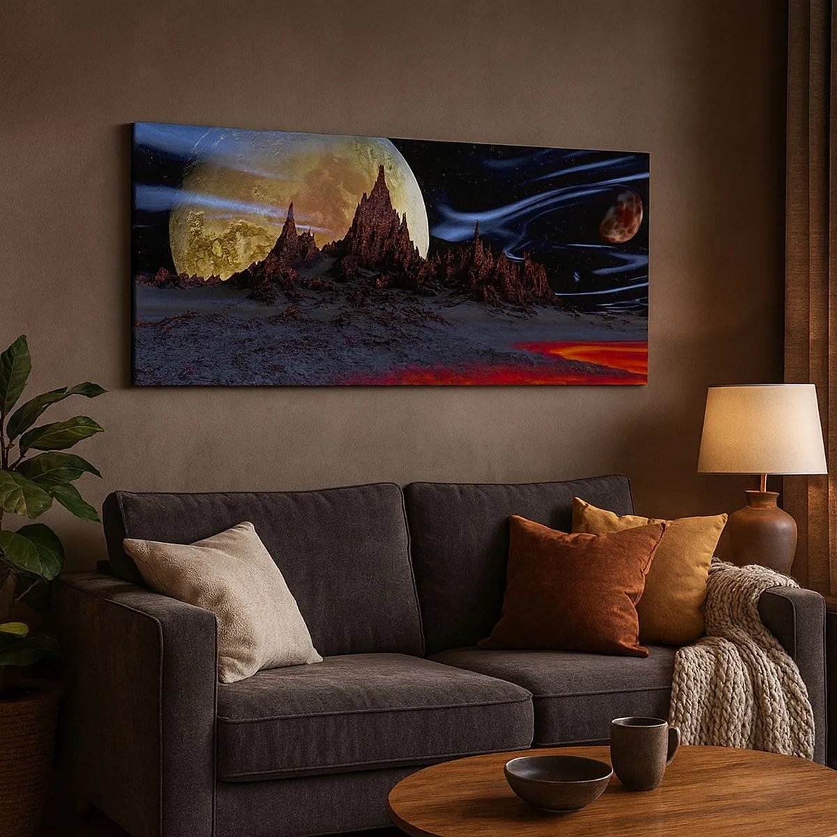 Canvas picture - Unknown World - 100x40 cm