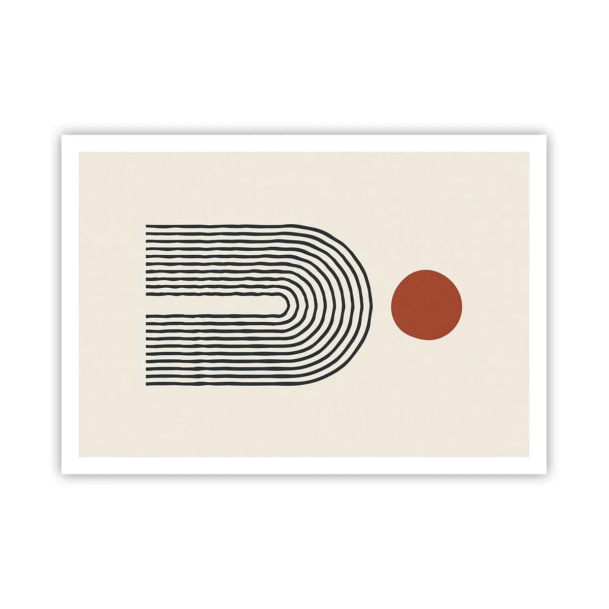 Poster - Magnetism of Shapes and Colours - 100x70 cm