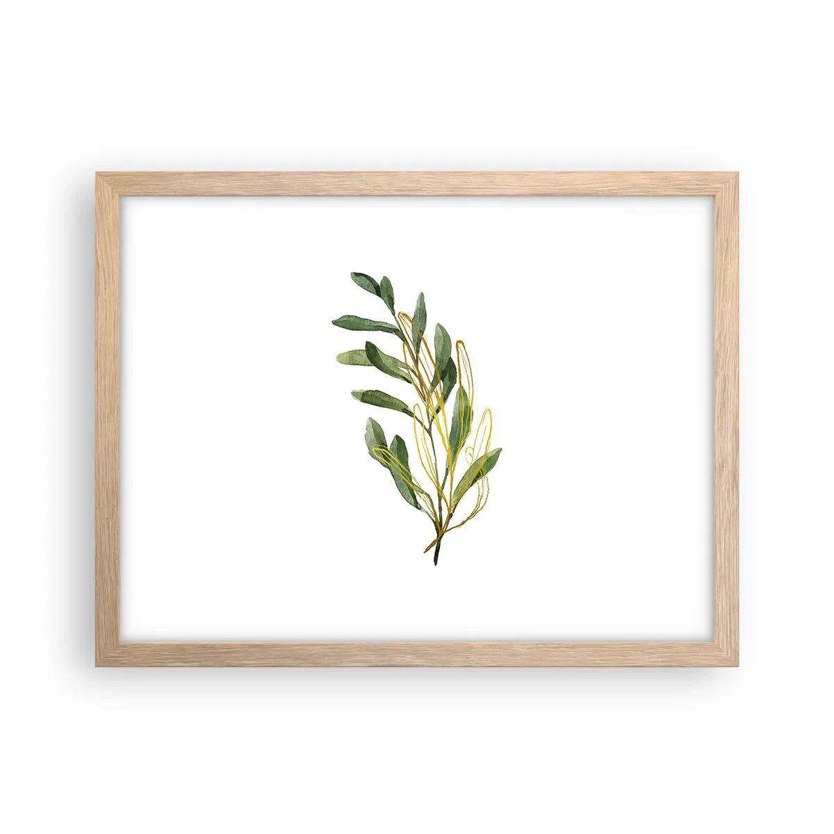 Poster in light oak frame - All that Is Good - 40x30 cm