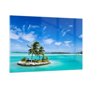 Glass picture - Paradise on Earth - 120x80 cm