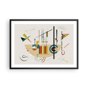 Poster in black frame - And the World Laughs - 70x50 cm