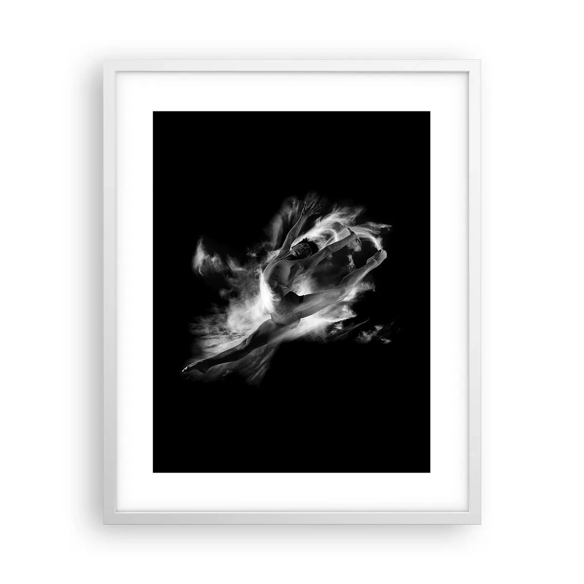 Poster in white frmae - Stopped i in Flight - 40x50 cm