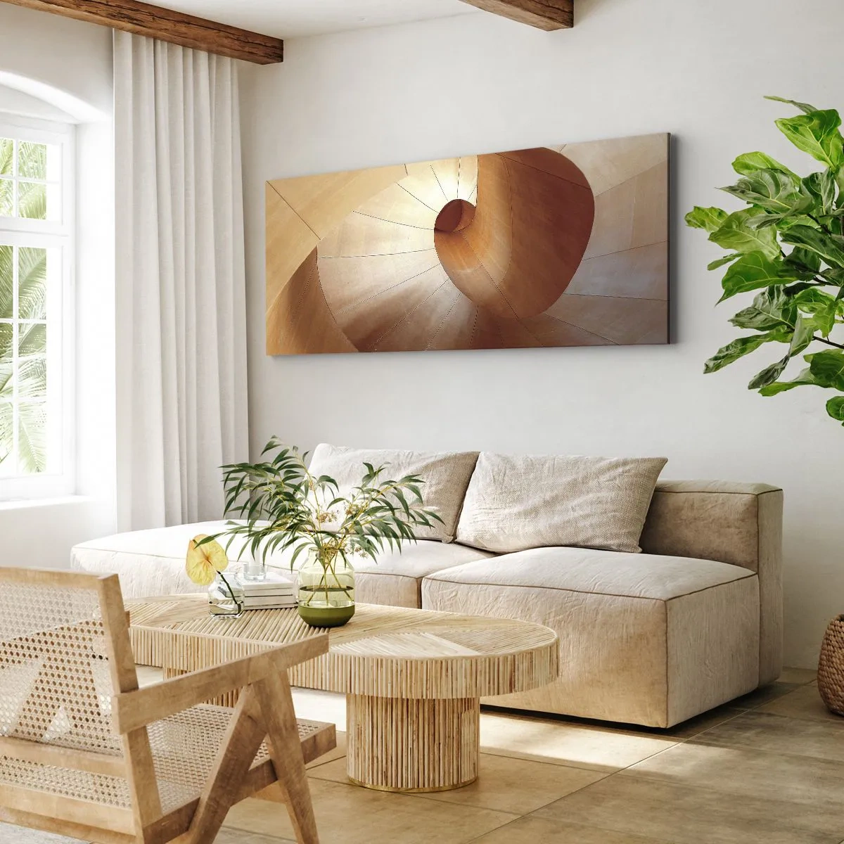 Canvas picture - Architectural Serpentine - 100x40 cm