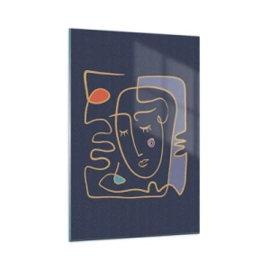 Glass picture - Deeply In Thoughts - 70x100 cm