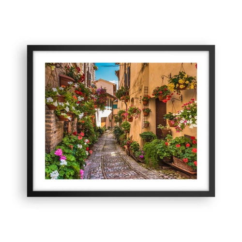 Poster in black frame - Italian Back Street - 50x40 cm