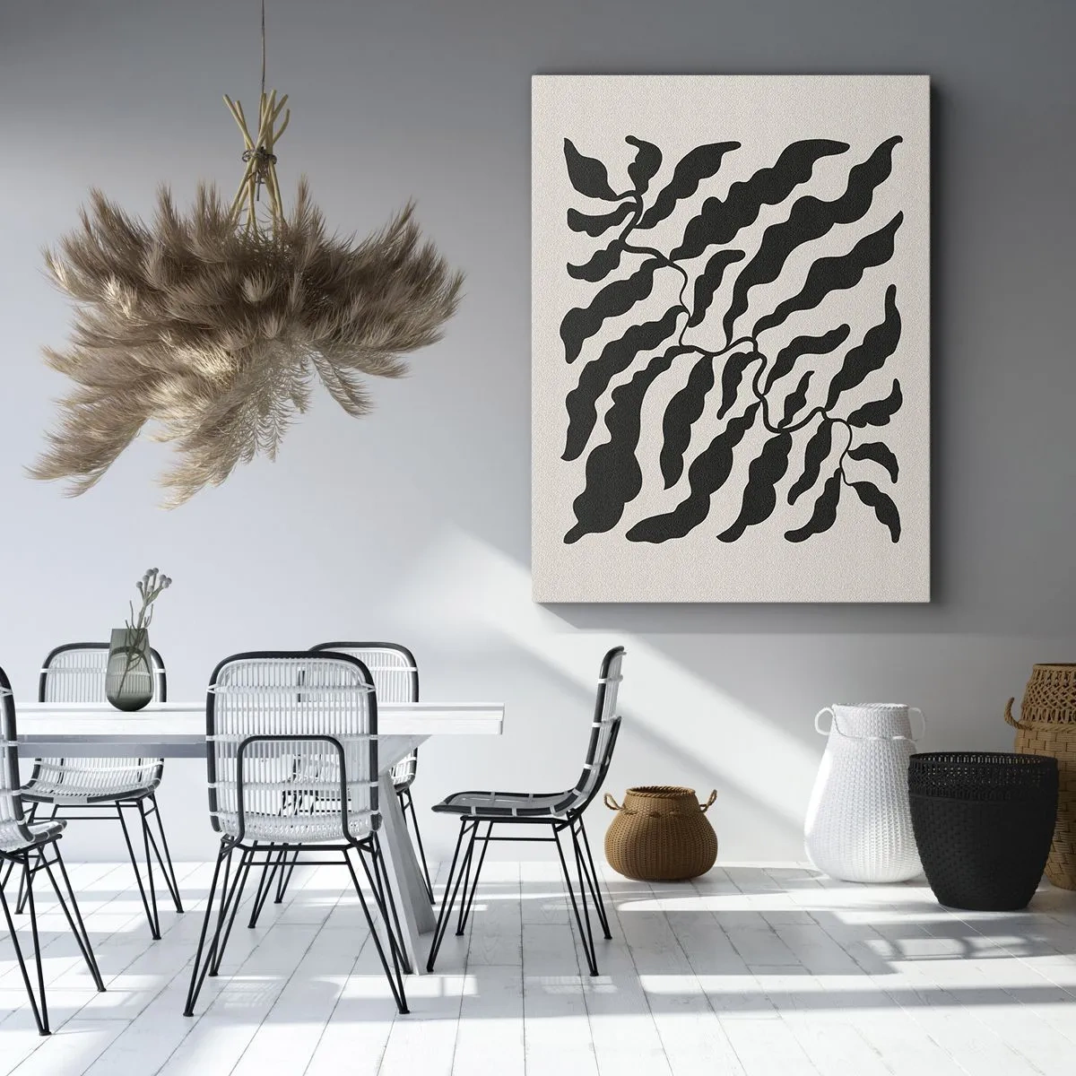 Canvas picture - Nature of a Square - 65x120 cm