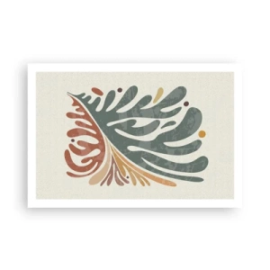 Poster - Multicolour Leaf - 91x61 cm