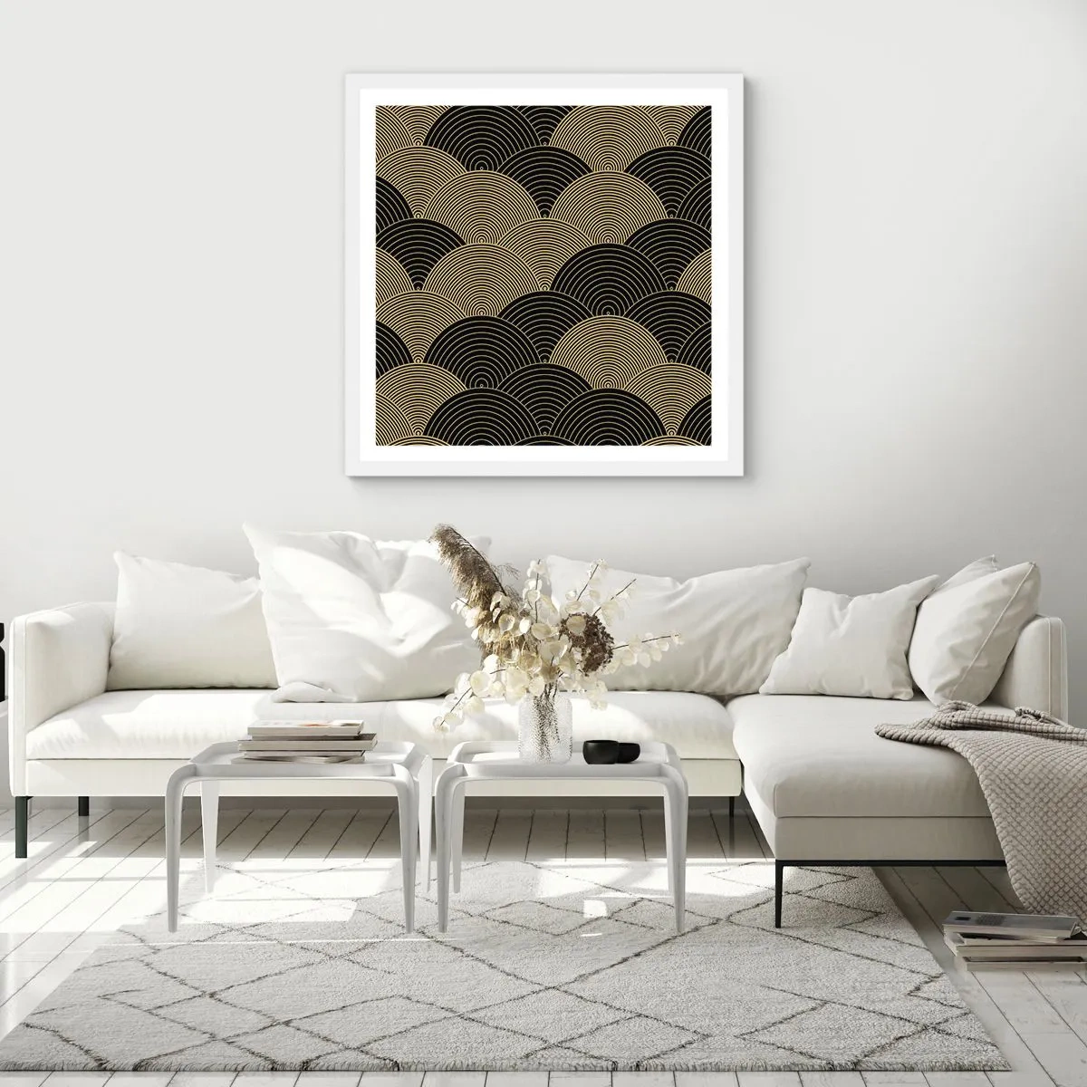 Poster in white frmae - Unity in Multitude - 30x30 cm