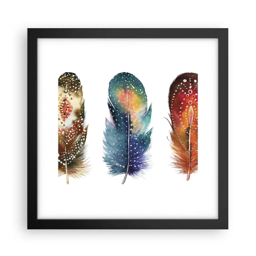 Poster in black frame - Rituals, Customs, Secrets - 30x30 cm