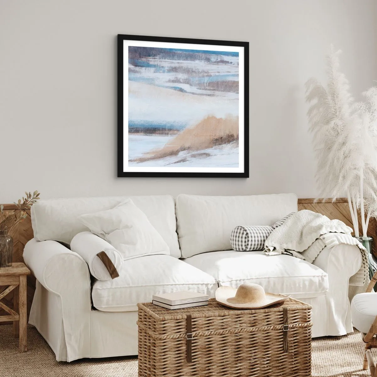 Poster in black frame - Winter Composition - 30x30 cm