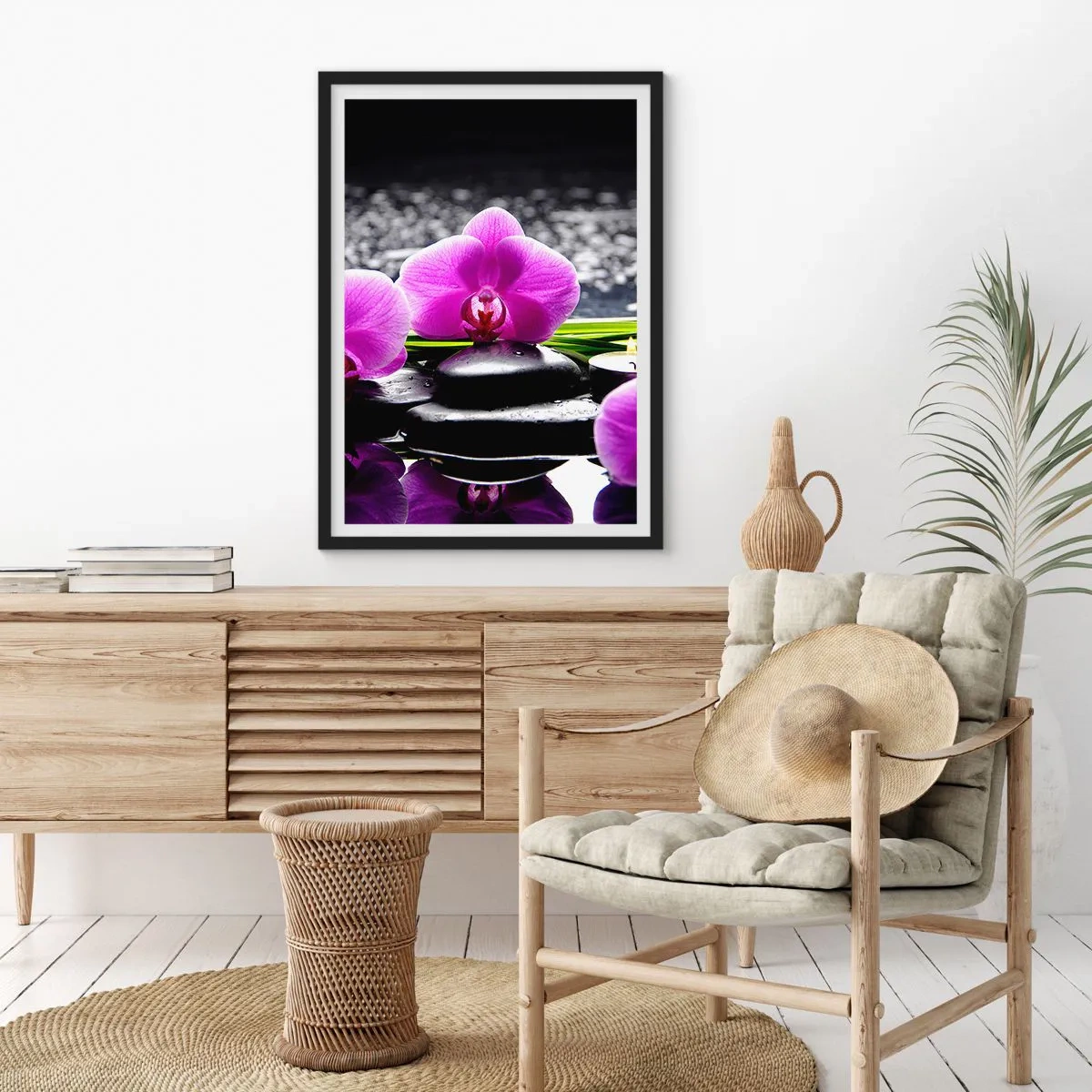 Poster in black frame - Drowning in Peace and Quiet - 61x91 cm
