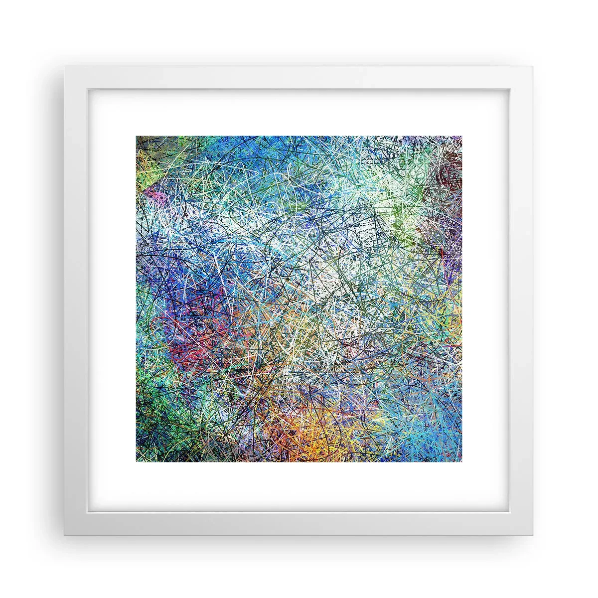 Poster in white frmae - It's Not So Simple - 30x30 cm