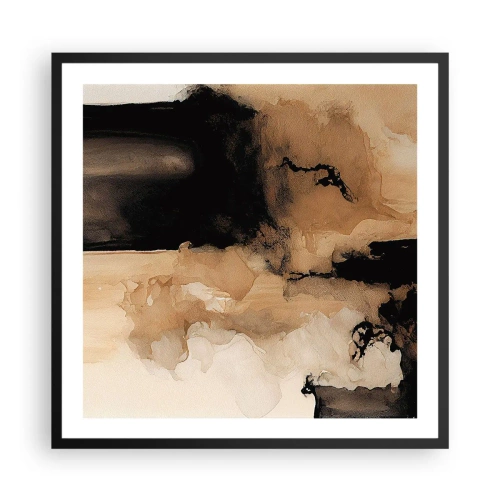 Poster in black frame - Intriguing Abstract - 60x60 cm