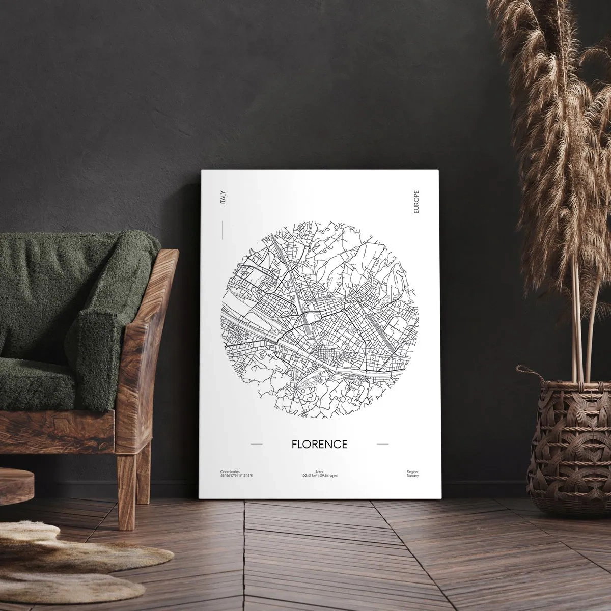 Canvas picture - Anatomy of Florence - 45x80 cm